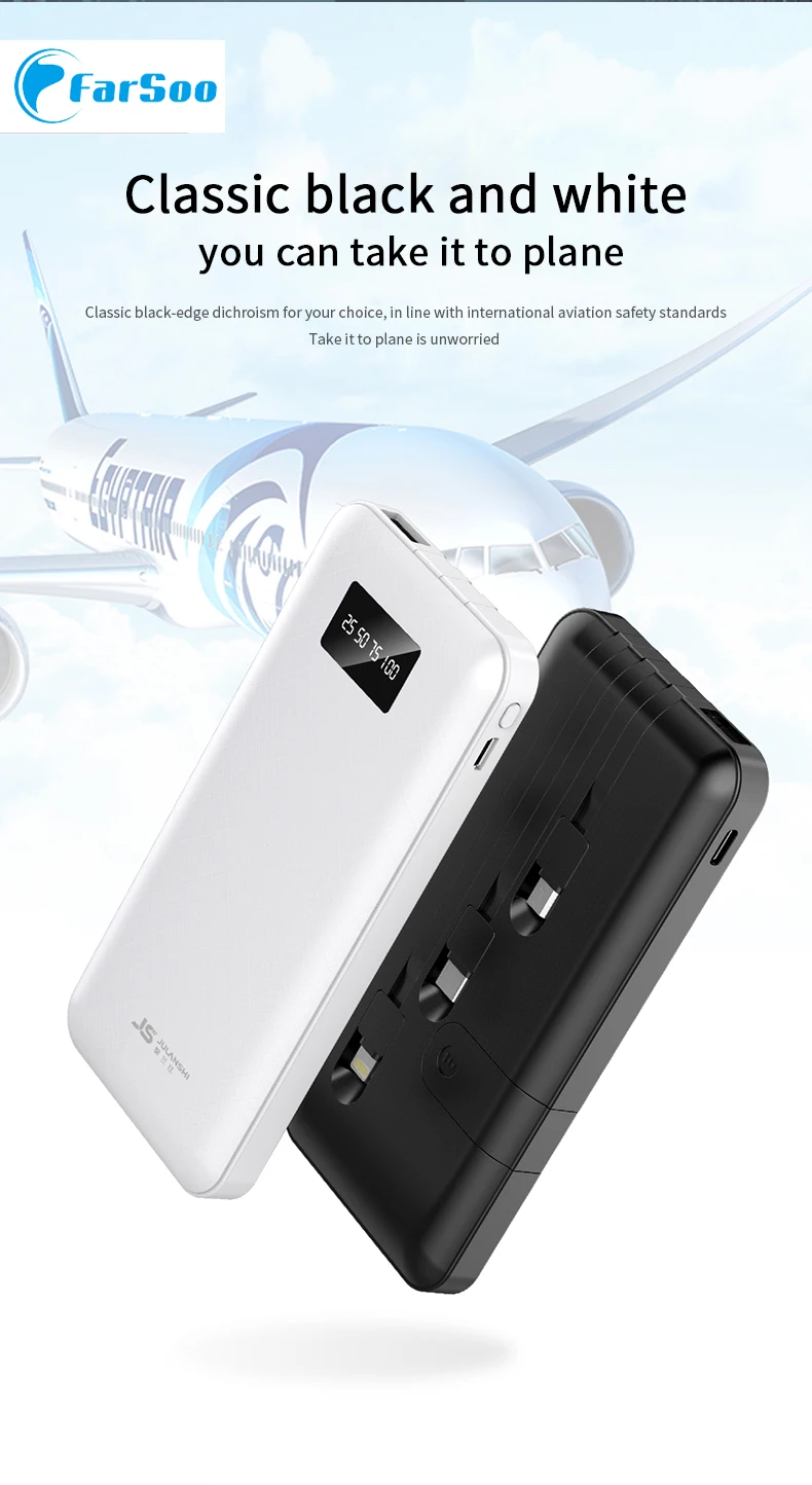 S86 мини Powerbank 10000 мАч с 4 Выход держатель для телефона и светодиодным дисплеем Iphone