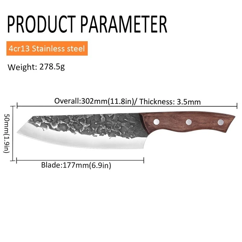 Японский шеф-нож кованый профессиональный нож из нержавеющей стали для рыбалки