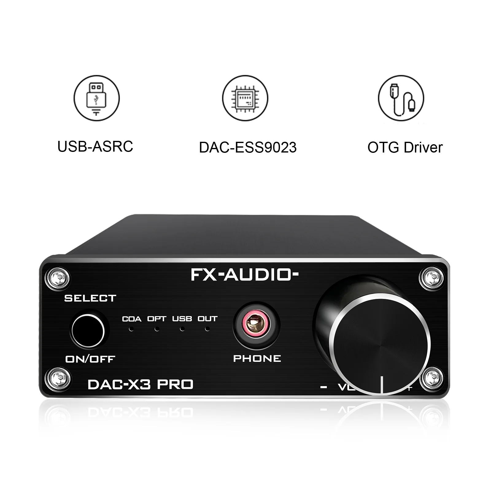 

FX-Audio New X3PRO DAC цифро-аналоговый преобразователь усилитель для наушников автомобильный усилитель звука оптический/PC-USB/коаксиальный DC5V