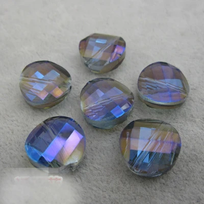 10 шт./лот 14 мм ожерелье с подвеской граненые подвески хрустальные чешские бусины