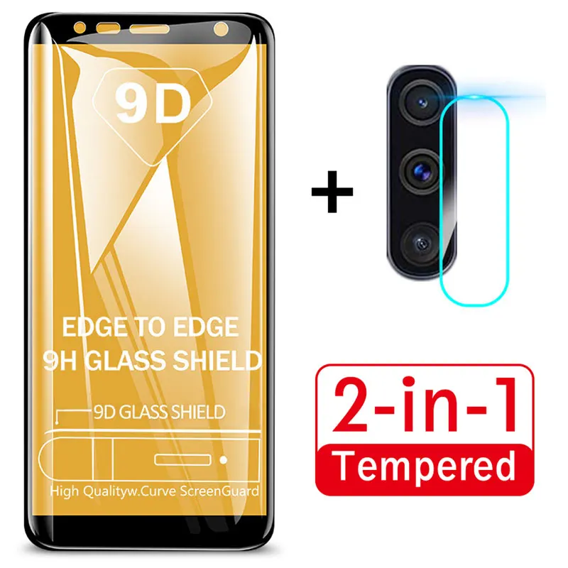 2 в 1 для samsung Galaxy A50 A70 A40 A30 A20 A10 A750 Камера защитная пленка& 9D Экран протектор Закаленное защитное закаленное Стекло