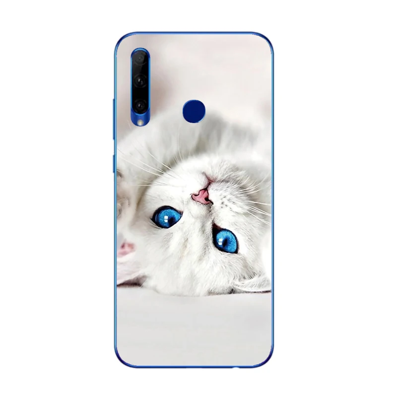 For Honor 10i Case HRY-LX1T Silicon tpu Back Cover Phone Huawei Honor10i 10 i 6.21 inch flower | Мобильные телефоны и