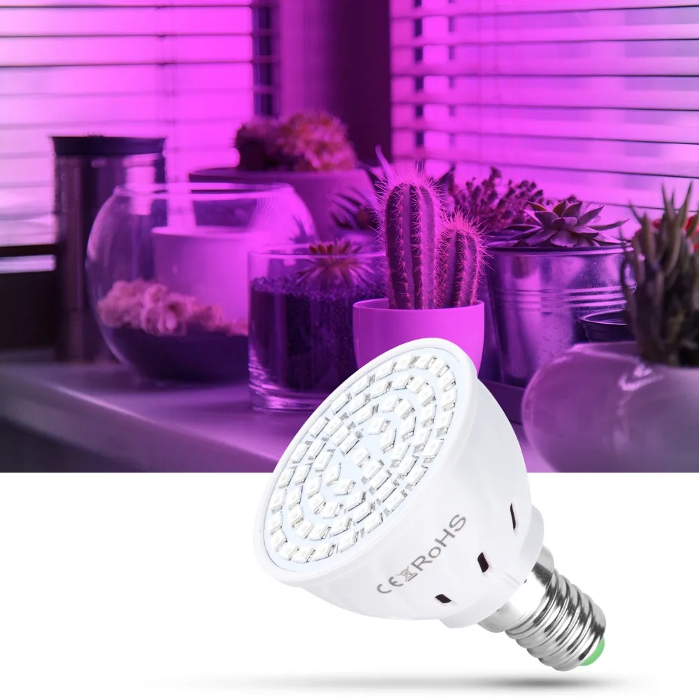 Светильник для роста растений GU10 Красный светильник синий E27 e14 36SMD наполнителя