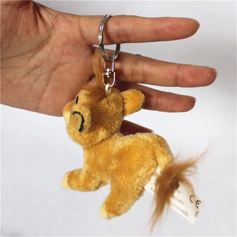 

12piece/lot 10cm=3.9inch The Lion King simba Keychain Simba Pendant Stuffed Plush Keyring toys,simba plush pendants toys