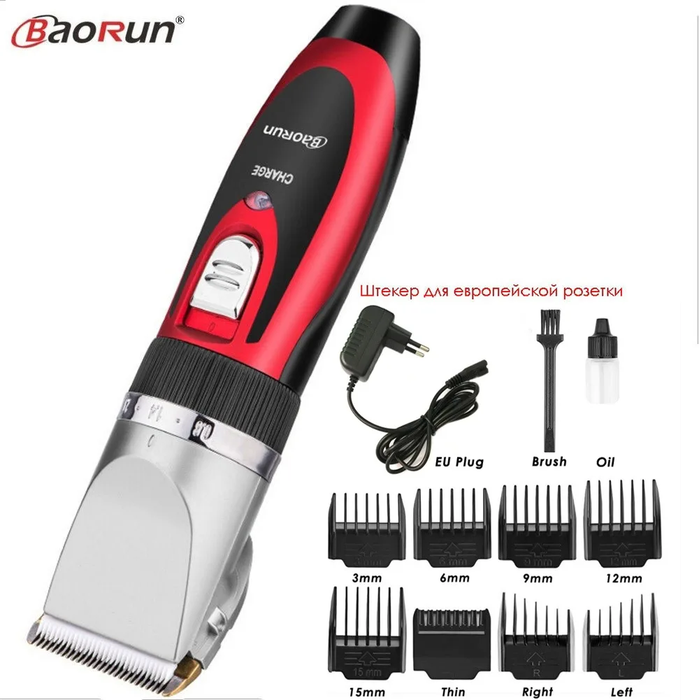 Профессиональная электрическая машинка для стрижки волос BaoRun беспроводной
