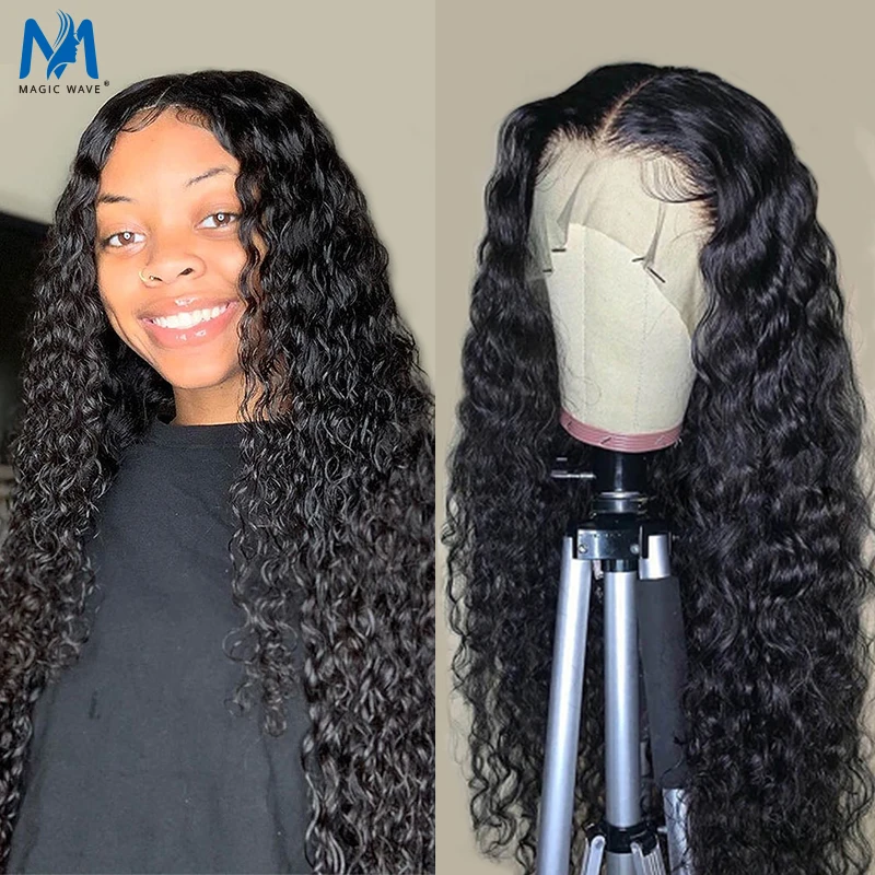 

Deep Wave 150 Density Short and long Lace Front human hair Wigs Deep Curly 13x4 Glueless Lace Front Wig Prelucked Hairline