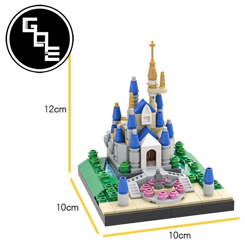 

City Street View Architecture Bricks MOC-29065 MOC-18149 Fairy Tale Princess Castle Model Building Blocks Toys For Children Gift