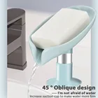 Держатель для мыла и мыла в форме листа с отверстием под углом 45 