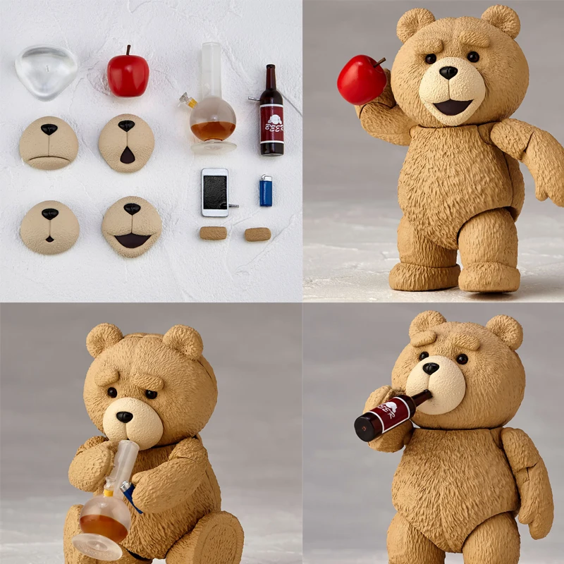 Figura de acción de oso de peluche de película TED 2 Ted, modelo de juguete de 10cm