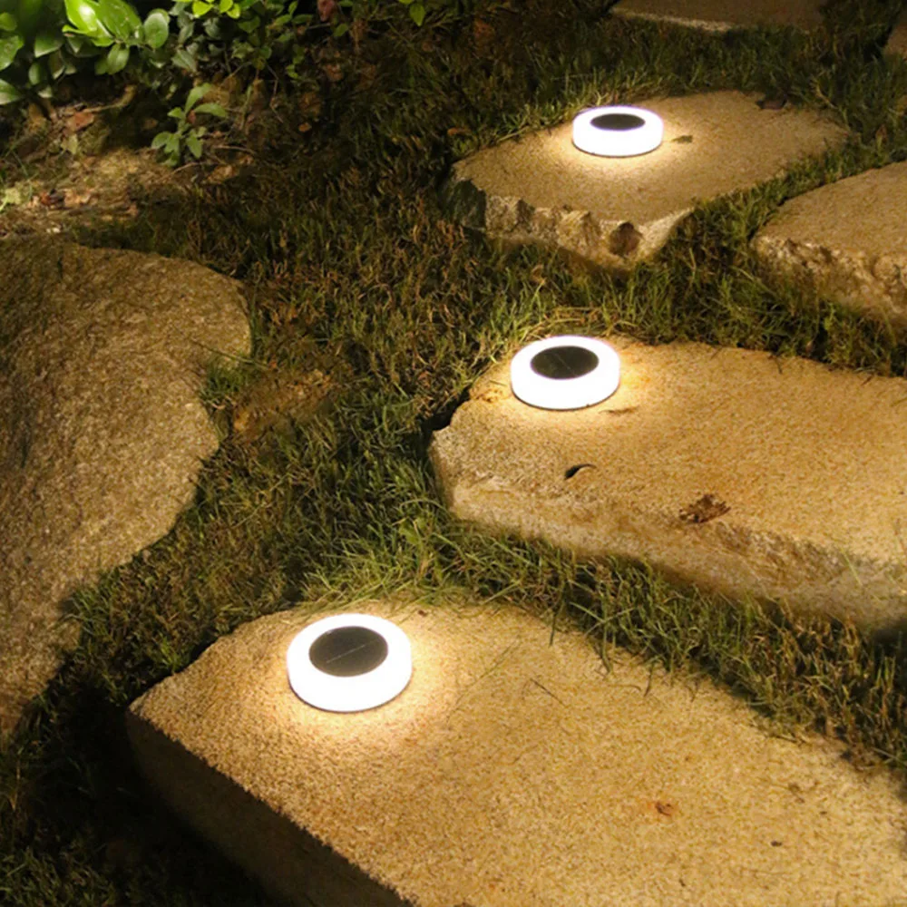 

4/2/1pcs 8leds Solar Buried Lawn Light Garden PathWay Night Lamp for Patio Floor Under Ground Stairs Landscape Path Nightlight