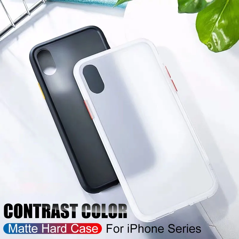 Роскошный противоударный чехол для Iphone 11 Pro Max Xs Xr X 8 7 6s 6 Plus Матовый Жесткий