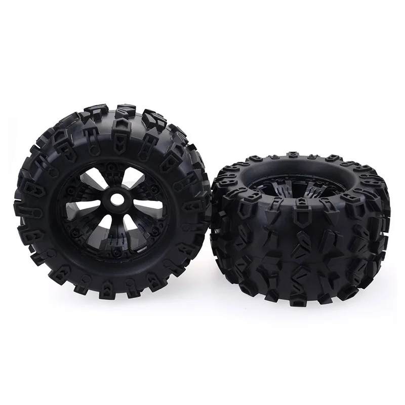 

17mm HEX WHEEL & 170mm Wheels Tires for Redcat Rovan HPI Savage XL MOUNTED GT FLUX HSP ZD Racing 1/8 Monster Truck,4Pcs