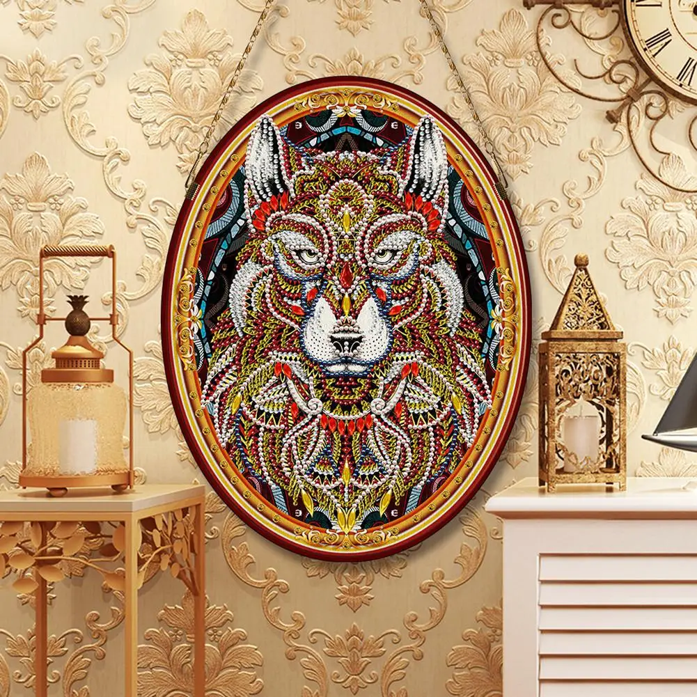 5D DIY Special Shaped Diamond Painting leather Hanging picture Cross Stitch Butterfly Flower Kits Crystal Rhinestone Home Decor | Дом и сад