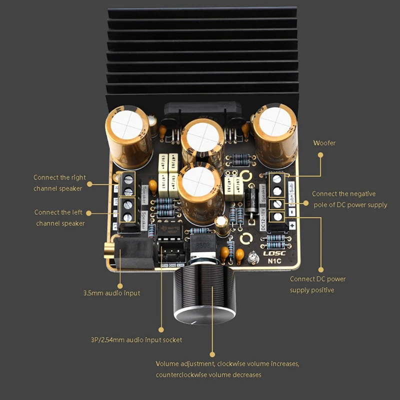 

1Pcs Subwoofer Digital Amplifier Audio Board & 1Pcs M8 Flying Mouse 2.4G Wireless Infrared Gyroscope Somatosensory