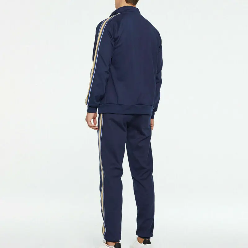 2 шт. мужской спортивный костюм подходит для пробежек бега модный на молнии