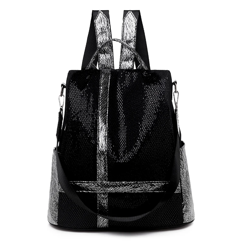 Новый рюкзак для женщин ткань Оксфорд винтажная одежда женская сумка с блестками