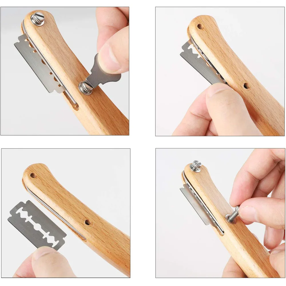 Хлеб хлебопечки Хромая деревянной ручкой Хлеборезка бомбардиром лезвие миксер