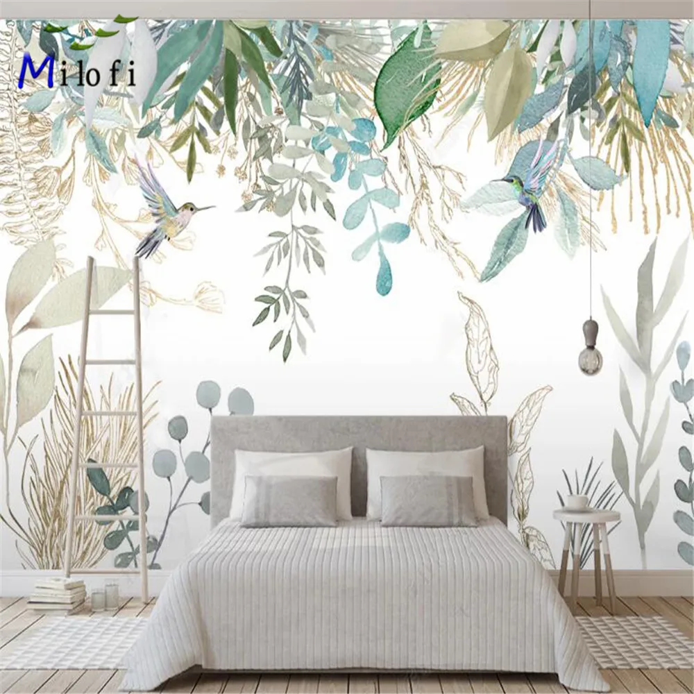 Customized 3D large murals European non-woven wallpaper living room bedroom TV background wall