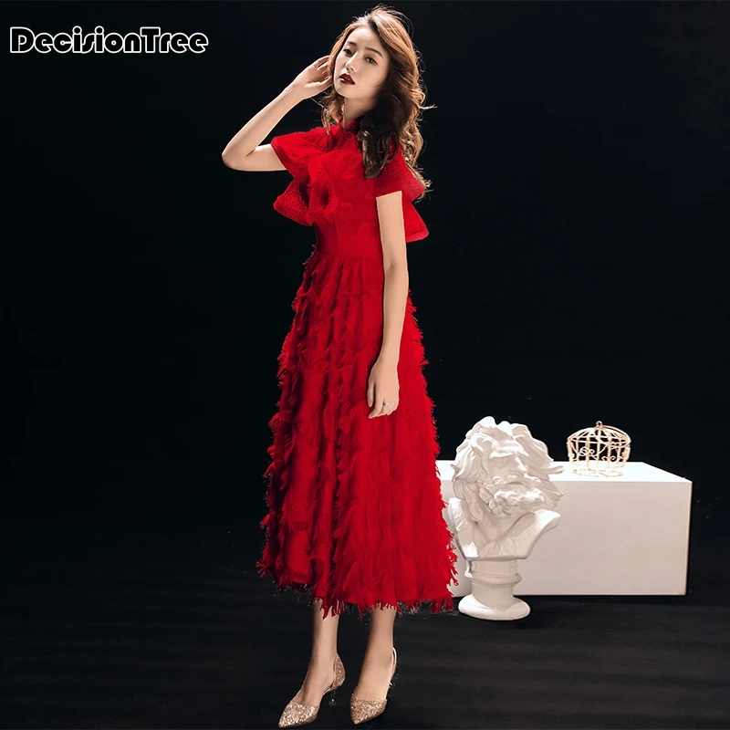Китайское платье красное свадебное платье длинное cheongsam вечерние qipao халат Восточное женское элегантное вечернее платье vestido plus