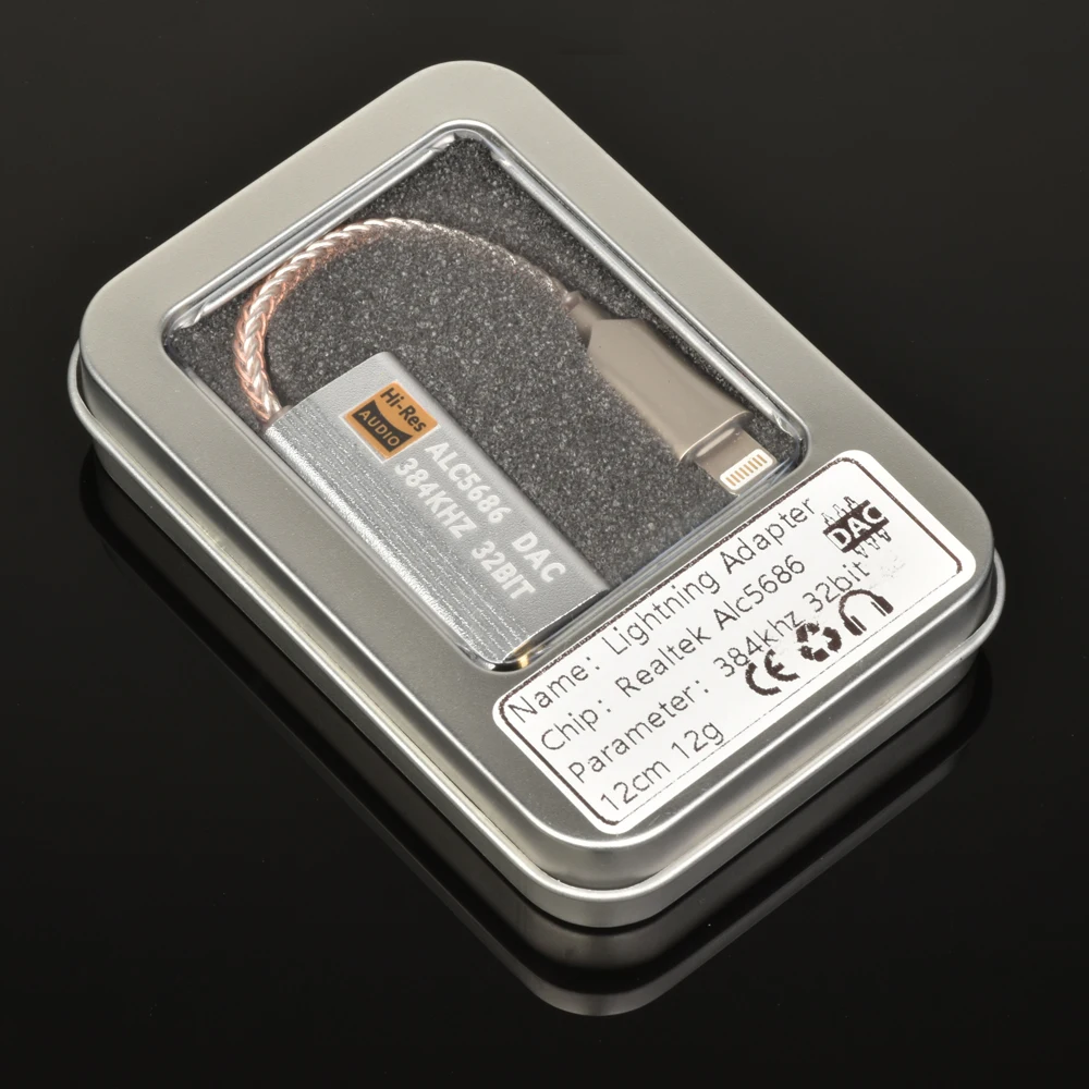 ALC5686 Lightning DAC декодирование 3 5 мм HIFI адаптер усилителя наушников кабель устройство