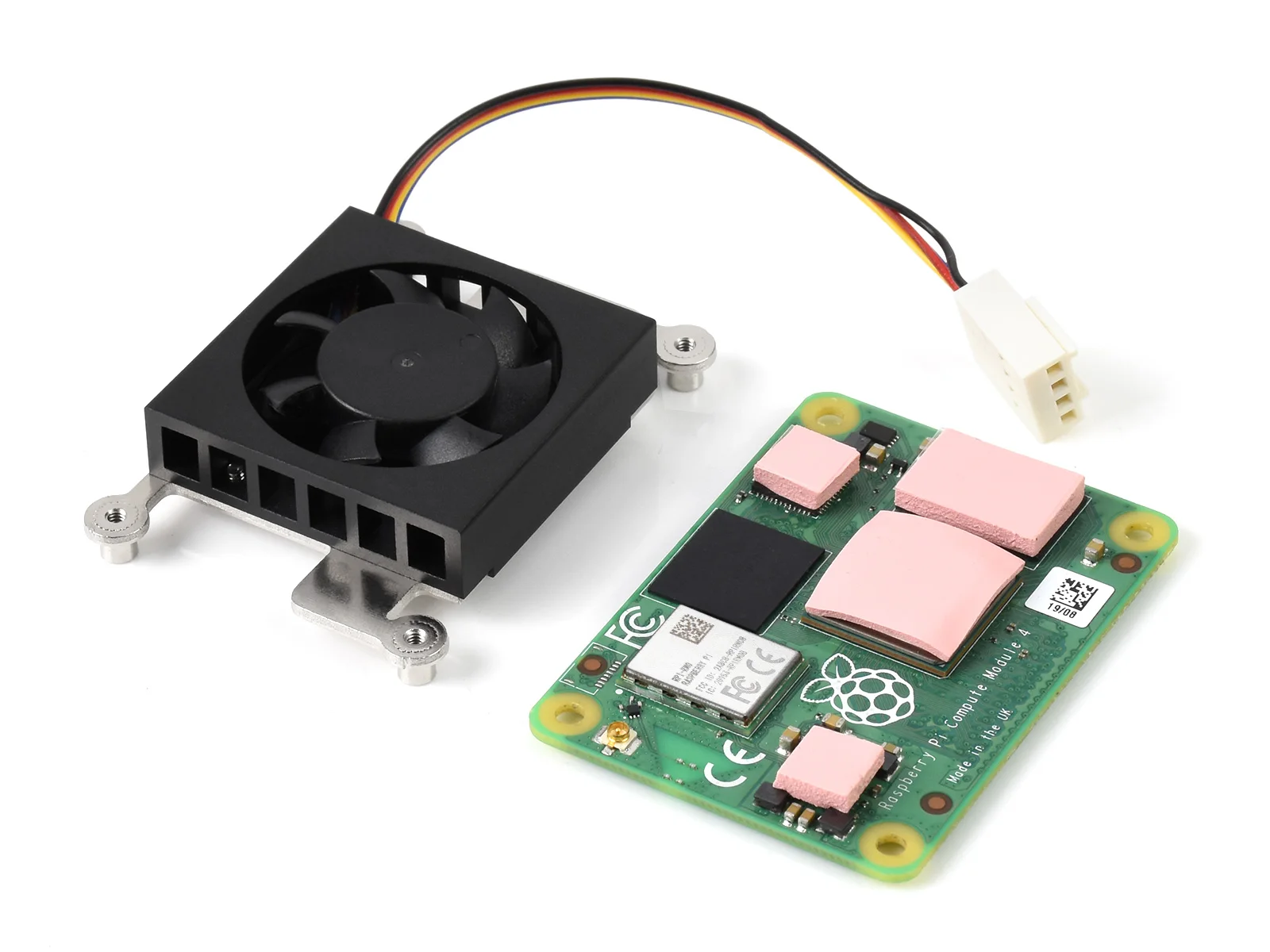Вентилятор охлаждения Waveshare 3007 для компьютерного модуля Raspberry Pi 4 CM4 малошумный с