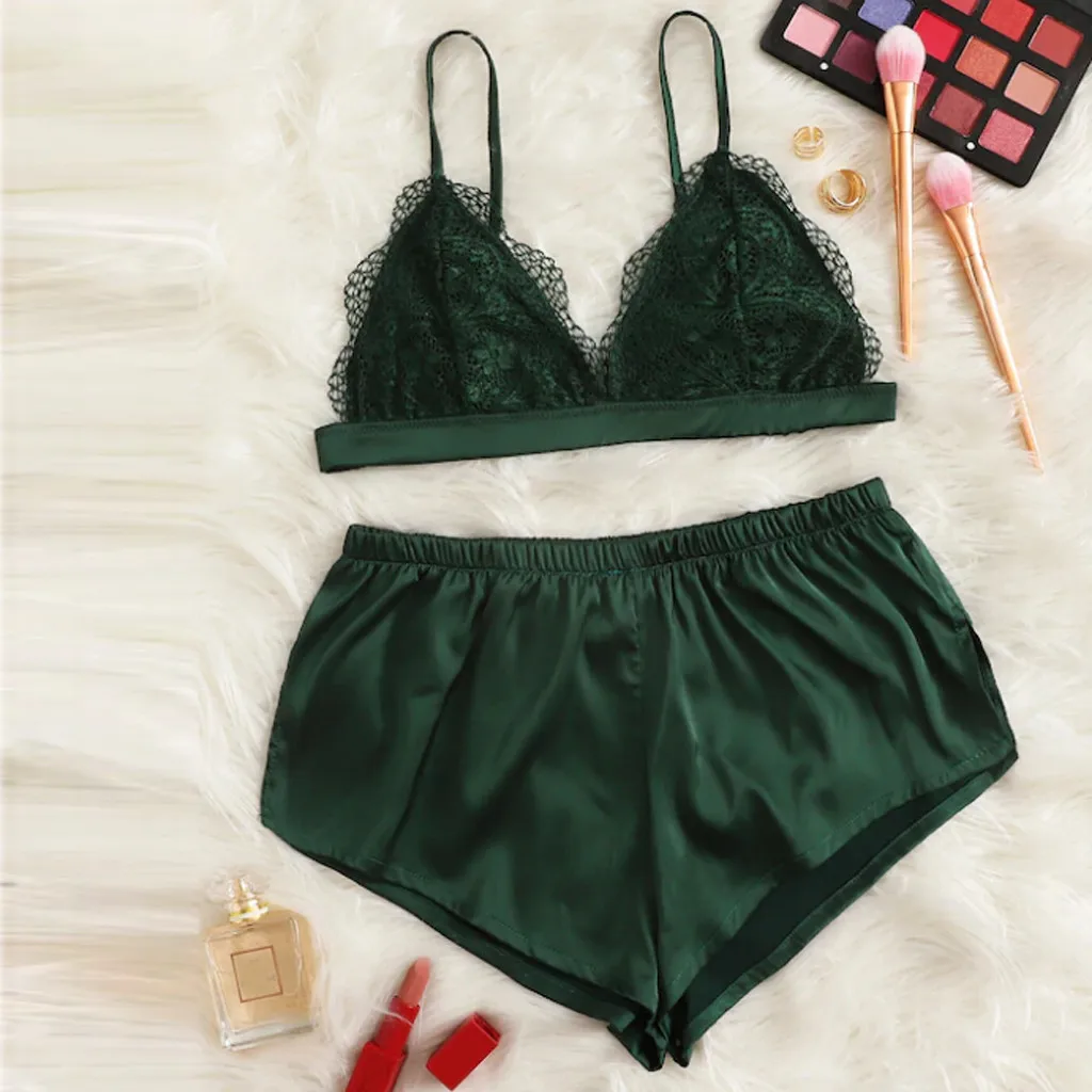 Лидер продаж сексуальная пижама женская ночная рубашка атласная сексуальный топ