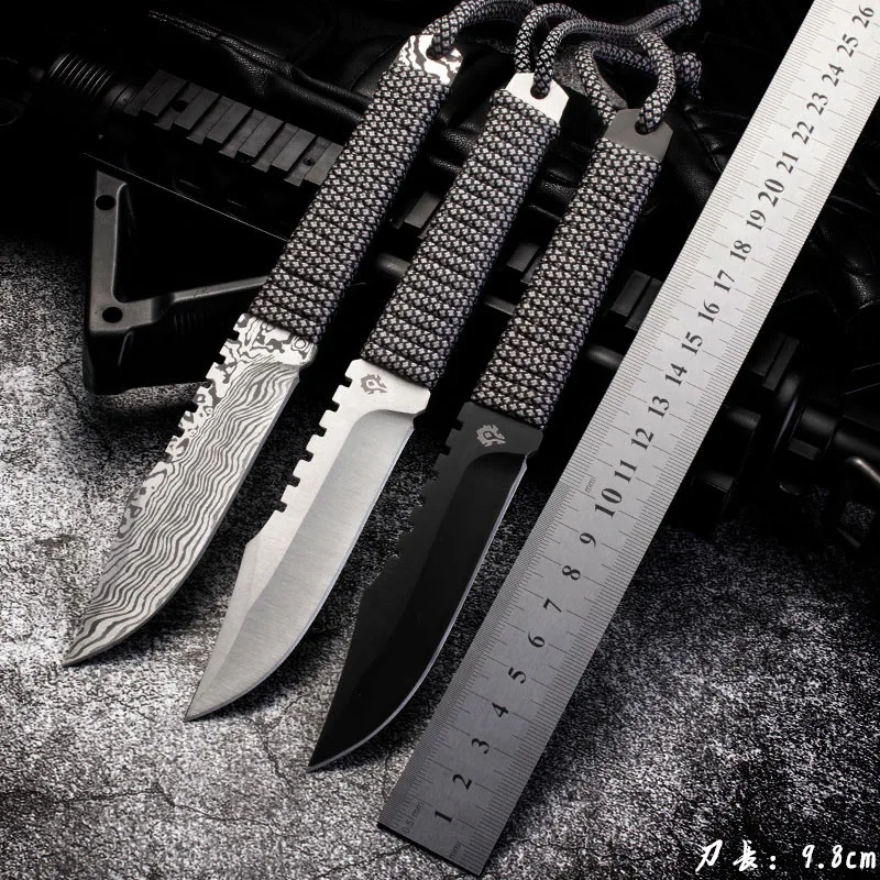 Нож для выживания в полевых условиях Универсальный Тактический нож парашютника