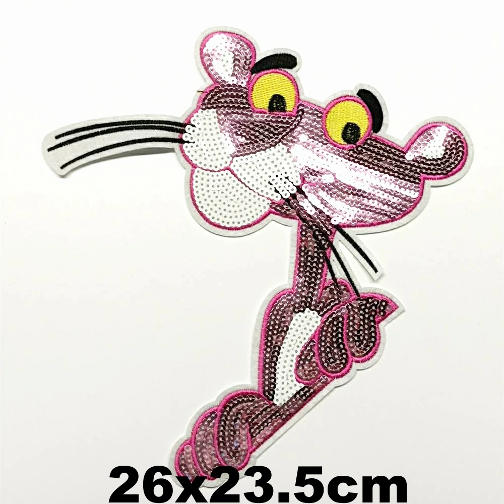 

large embroidery big tiger leopard animal cartoon patches for clothing DE-3362