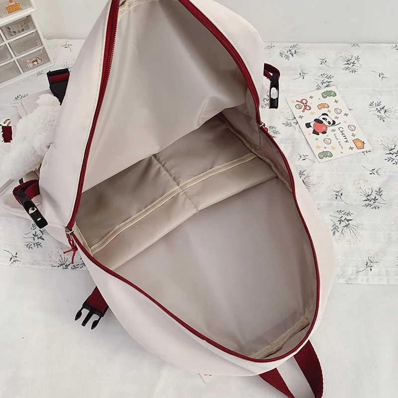 

Fashion Women Backpack Canvas Mochila for Teenager Student School Bags Cute Bookbag Girls Kawaii Travel Shoulder Ladies Rucksack