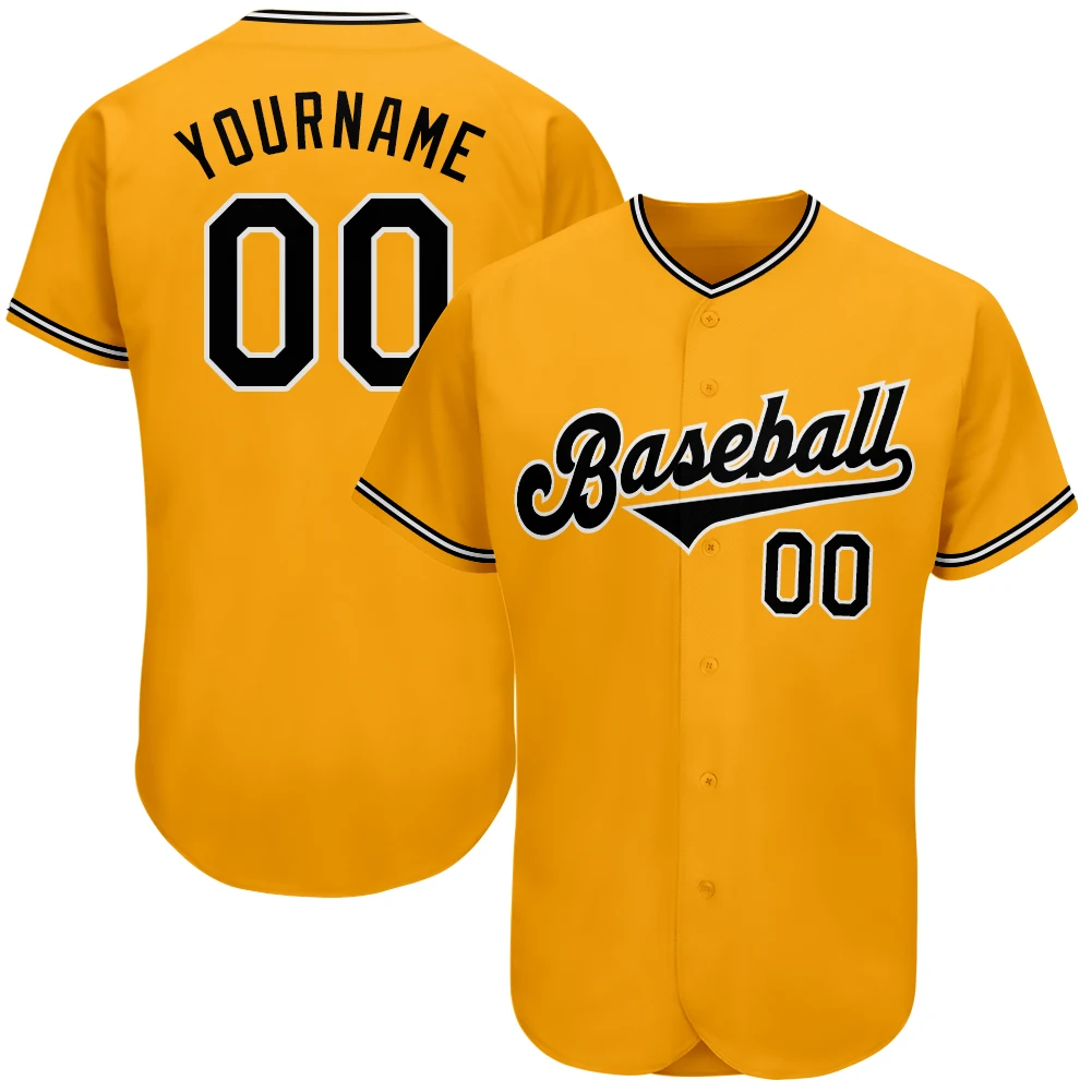 Men/Youth Custom New Baseball Jersey V-neck Button Design Print Name Number Outdoor Softball Game Training Sports Shirts