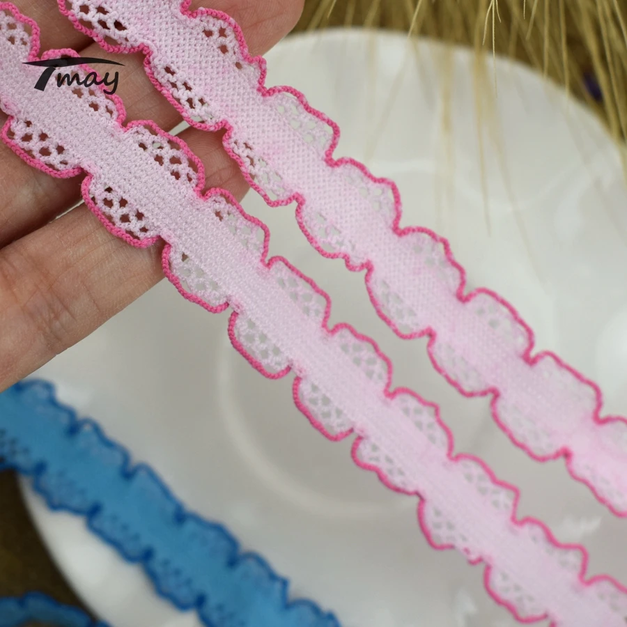 #1615 #1616 эластичная лента в стиле пэчворк 8 фотоблесток кружевная отделка 14 мм