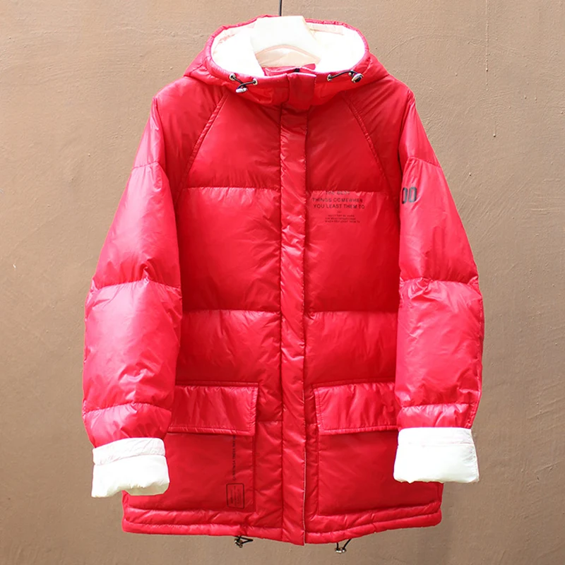 Водонепроницаемая куртка зимнее пальто женские пуховики на 90% белом утином пуху