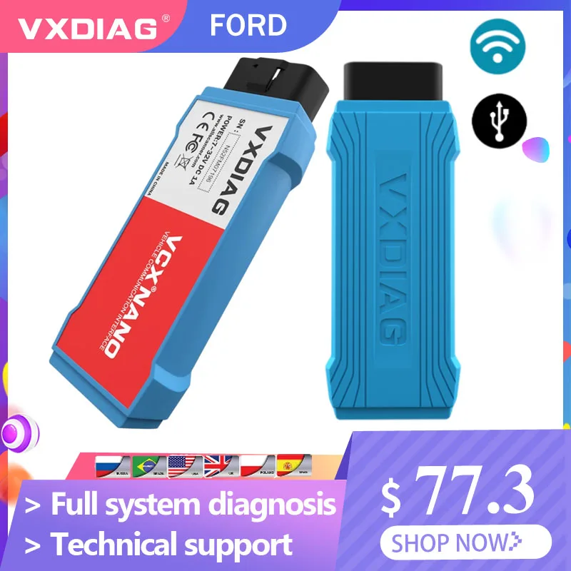 VXDIAG VCX NANO для Ford Lincoln Mustang Mazda OBD2 Диагностический Инструмент Оборудование