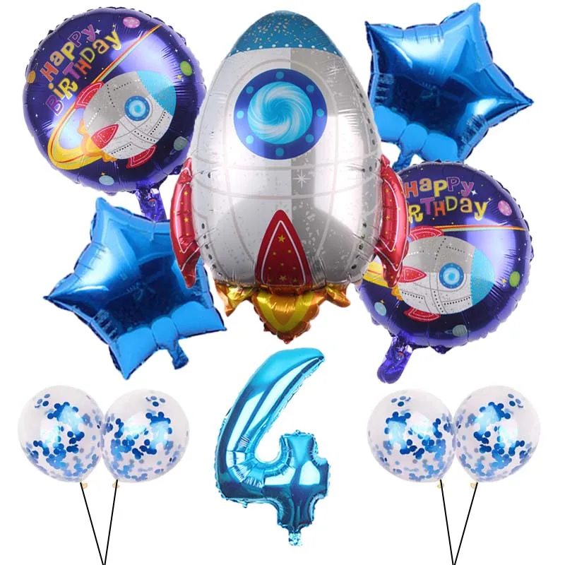 10 шт. космические шары астронавта для вечеринки воздушные из фольги галактика
