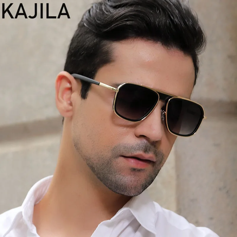 Ретро Квадратные Солнцезащитные очки для мужчин 2020 Роскошные брендовые стимпанк