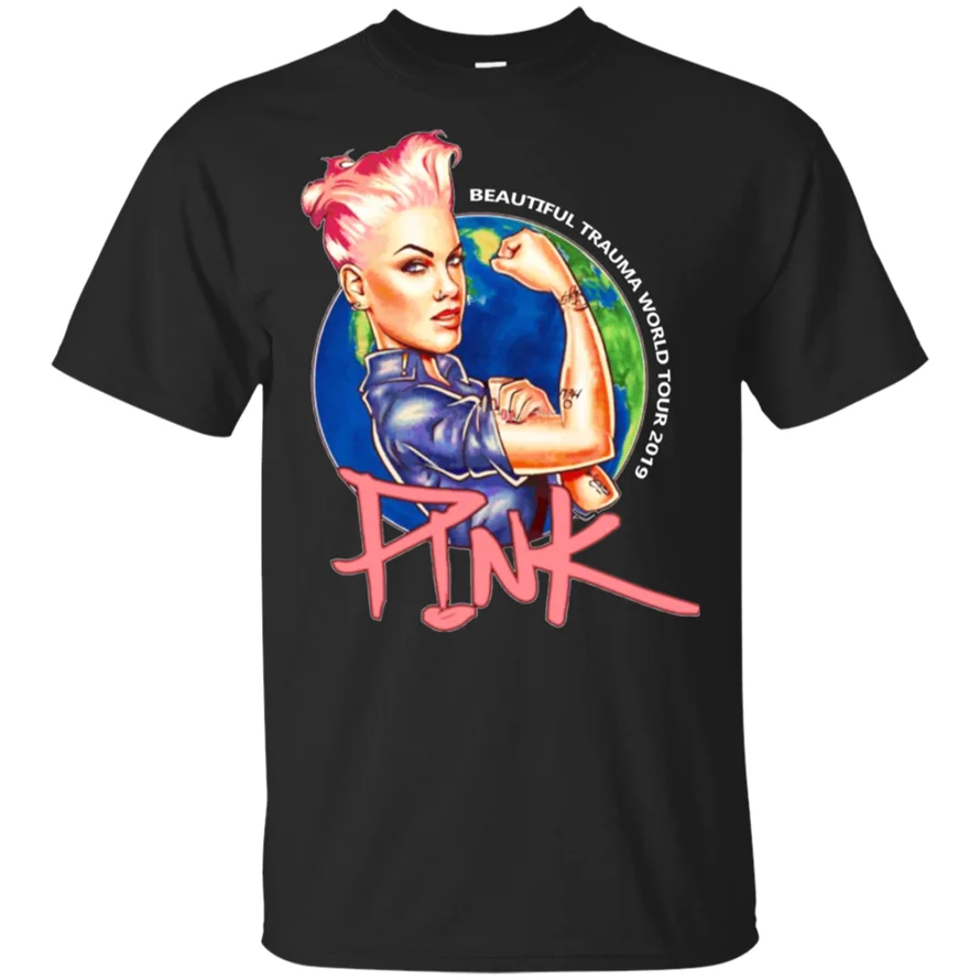 P! Nk World Тур 2019 травма Badung футболка черно темно синий для мужчин женщин подарок