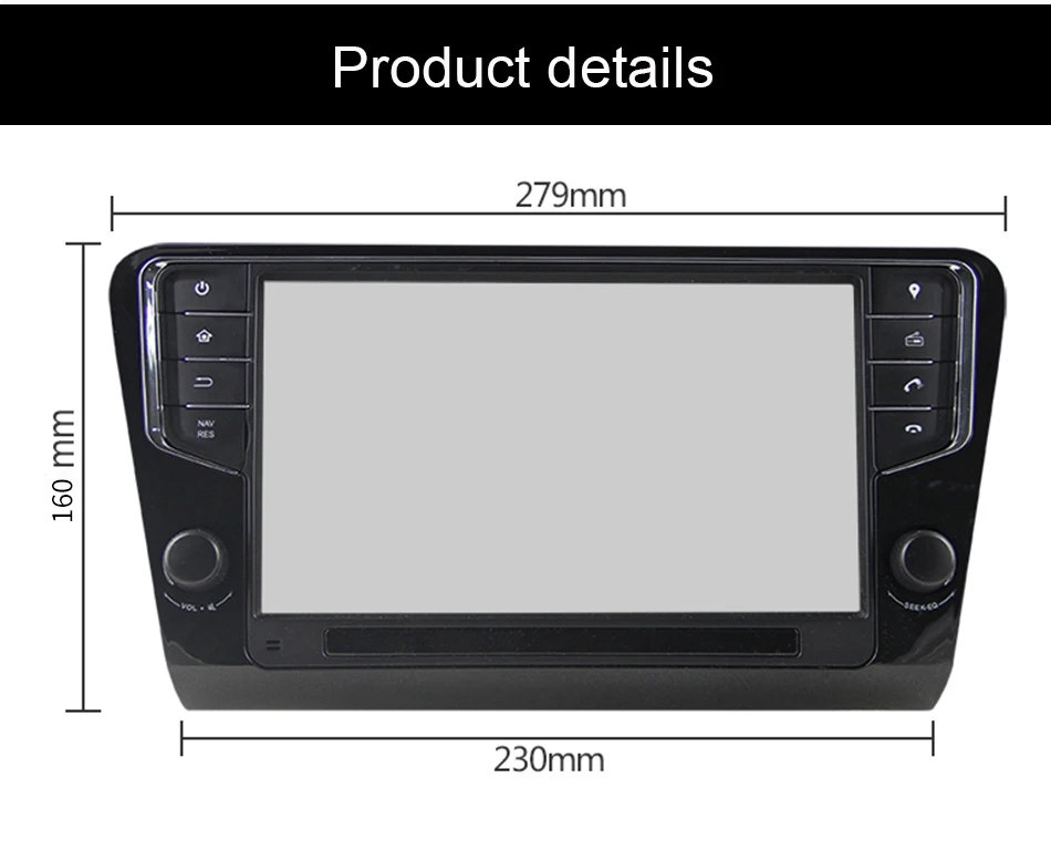 Eunavi 9 ''1 Din Android 9,0 автомобильный Радио gps навигация 4G ram для Volkswagen Skoda Octavia 3g wifi bleutooth