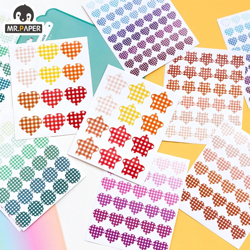 

Mr.paper 7 styles Stickers Fingertips Geyushuo Series Decorative Diary and Paper Stickers Scrapbook Plan Decorative Stationery