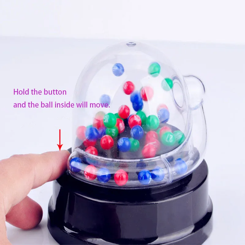 Электрическая Поворотная платформа на удачу лотерейные шарики двухцветные