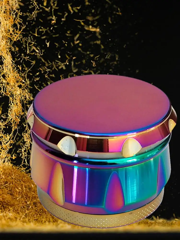 

Creative Four-layer Zinc Alloy Drum-shaped Cigarette Grinder Mini Wine Barrel Cigarette Crusher Diamond-shaped Herbal Grinder