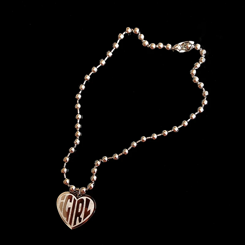 Ожерелье в виде сердца сверхмощная Готическая уличная цепочка колье с