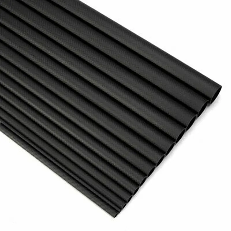 

2 PCS Length 500mm 3K Carbon Fiber Tube Pipe Matte Plain Weave Airplane Model Accessorie CNC Cutting OD18mm 20mm 25mm 30mm 35mm