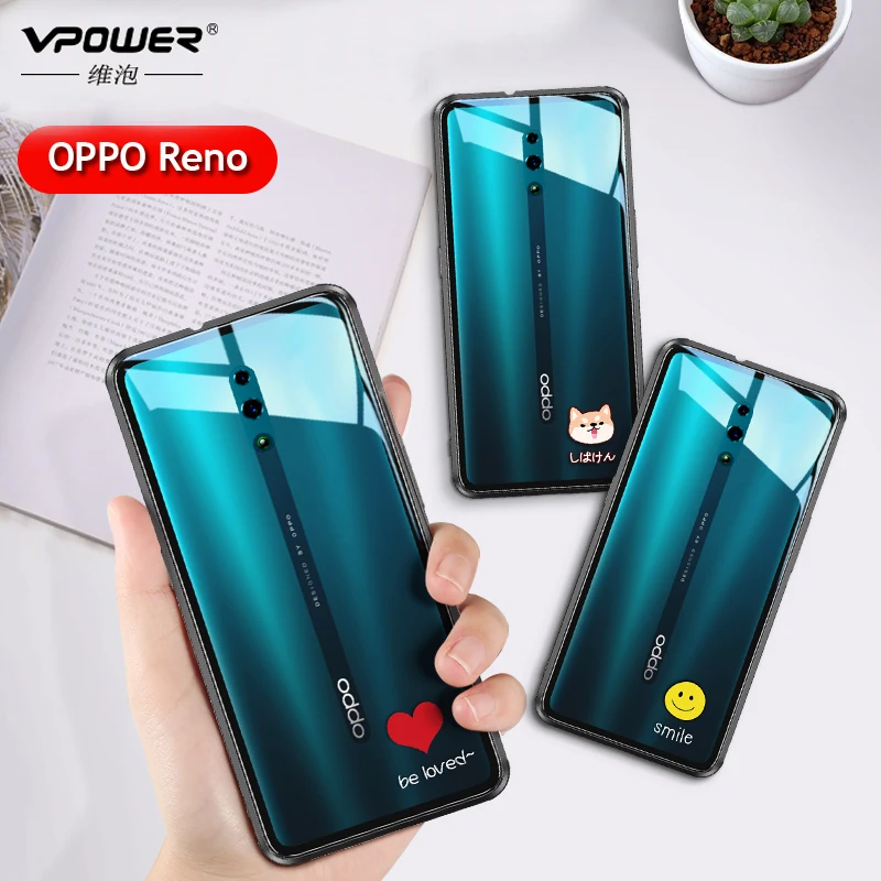 Высококачественный защитный чехол для OPPO Рено Чехлы с закаленным стеклом s