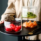 Креативная трехслойная Штабелируемая креативная термостойкая стеклянная Салатница в европейском стиле с крышкой прозрачный контейнер для хранения фруктов