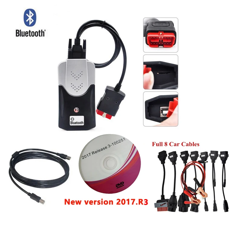 Система диагностики автомобиля VD DS 150E CDP Bluetooth 2018R0/2017R3 генератор ключей для
