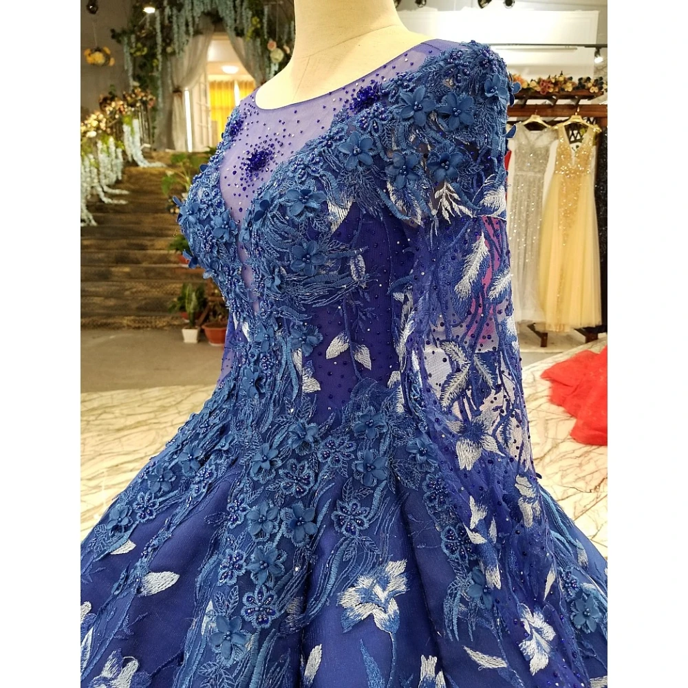 Роскошное Свадебное платье с длинным рукавом и кружевной вышивкой | Свадьбы