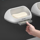 Настенный держатель для мыла, полка для ванной, душевая мыльница, ящик для хранения сливных кастрюль с контейнером для дома, аксессуары для ванной комнаты, наборы для ванной аксессуары для ванной