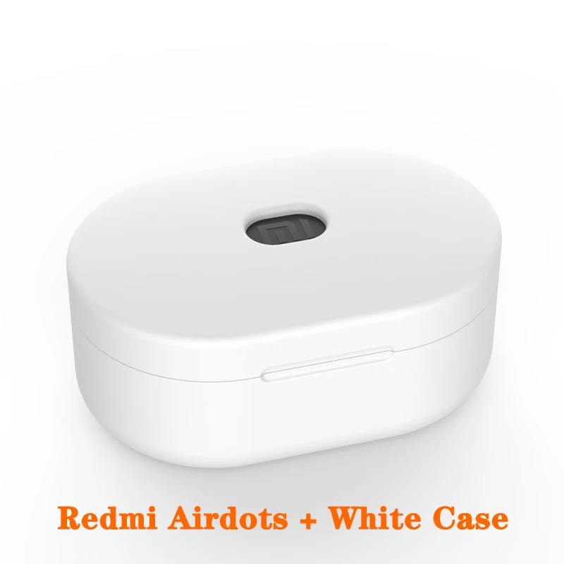 BLACK and white case Оригинальные Xiaomi Redmi Airdots Bluetooth наушники 5,0 спортивные стерео беспроводные Bluetooth наушники Водонепроницаемая глобальная версия - Цвет: BLACK and white case