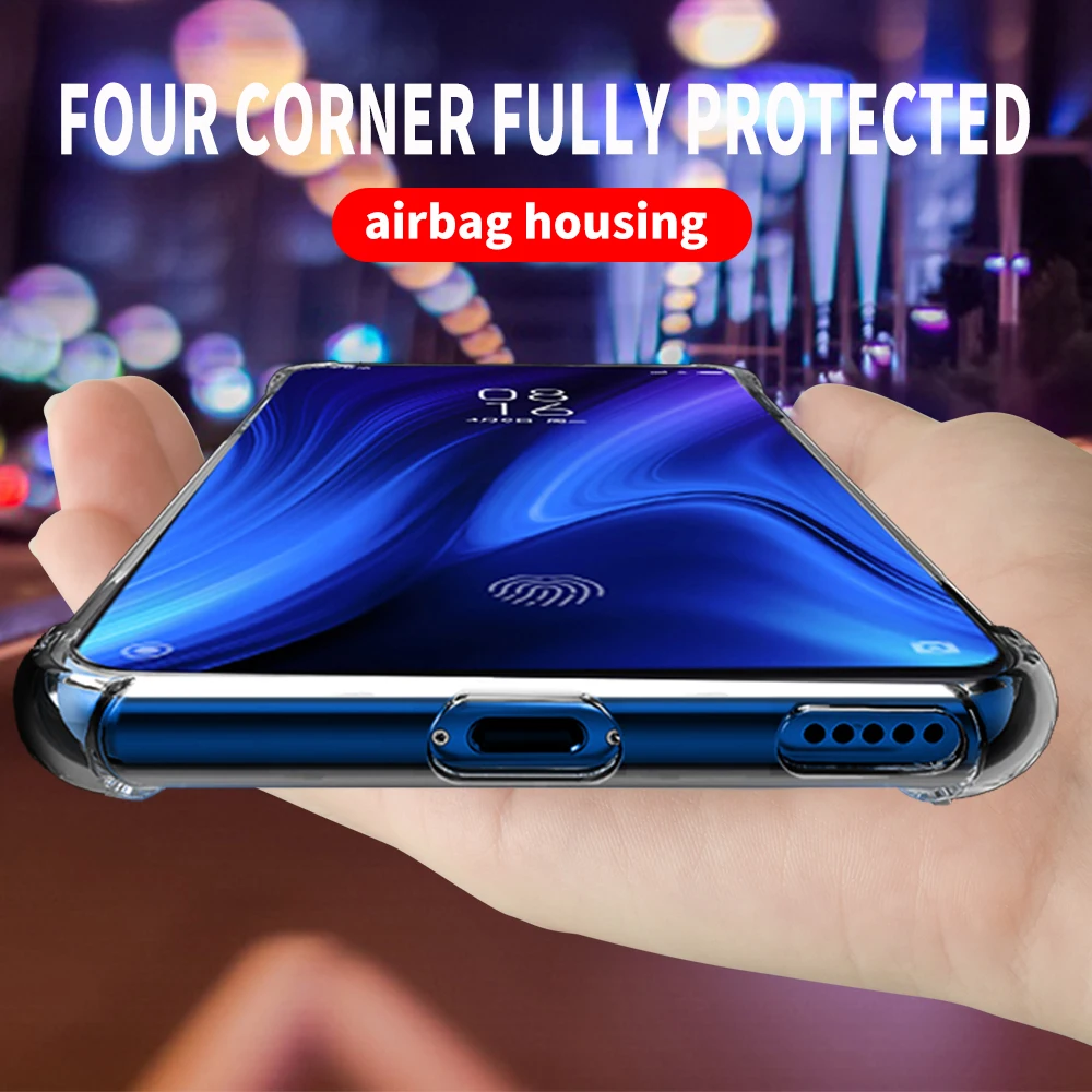 Противоударный чехол-подушка для Xiaomi redmi Note 8 7 6 5 k20 Pro Note7 защитный прозрачный