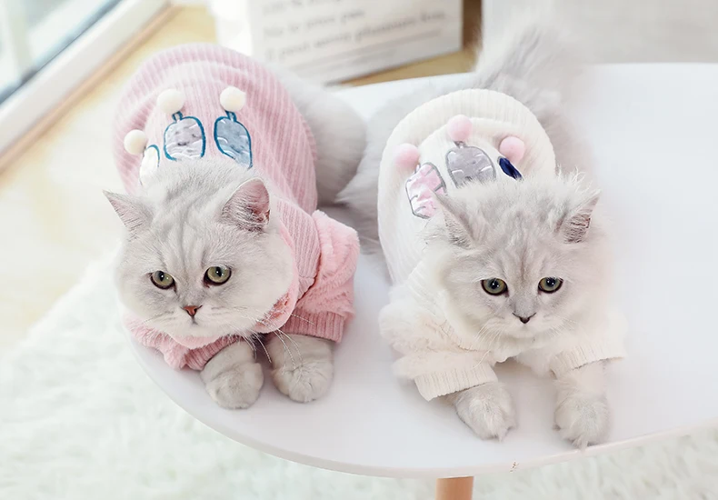 Новый модный костюм для питомца кота летняя жилетка с капюшоном удобные плащи